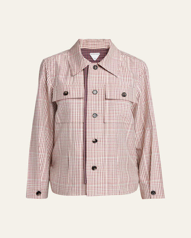 Check Long-Sleeve Button-Down Shirt